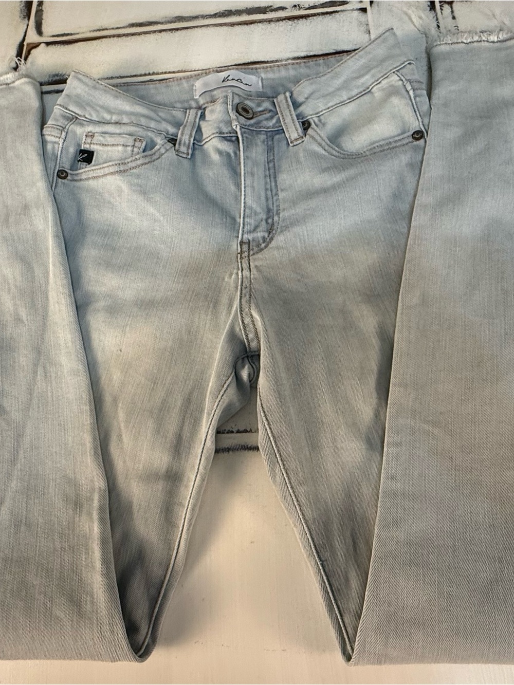 KanCan Light Blue High-Rise Ankle Skinny Jeans 3/25 - Picture 3 of 13
